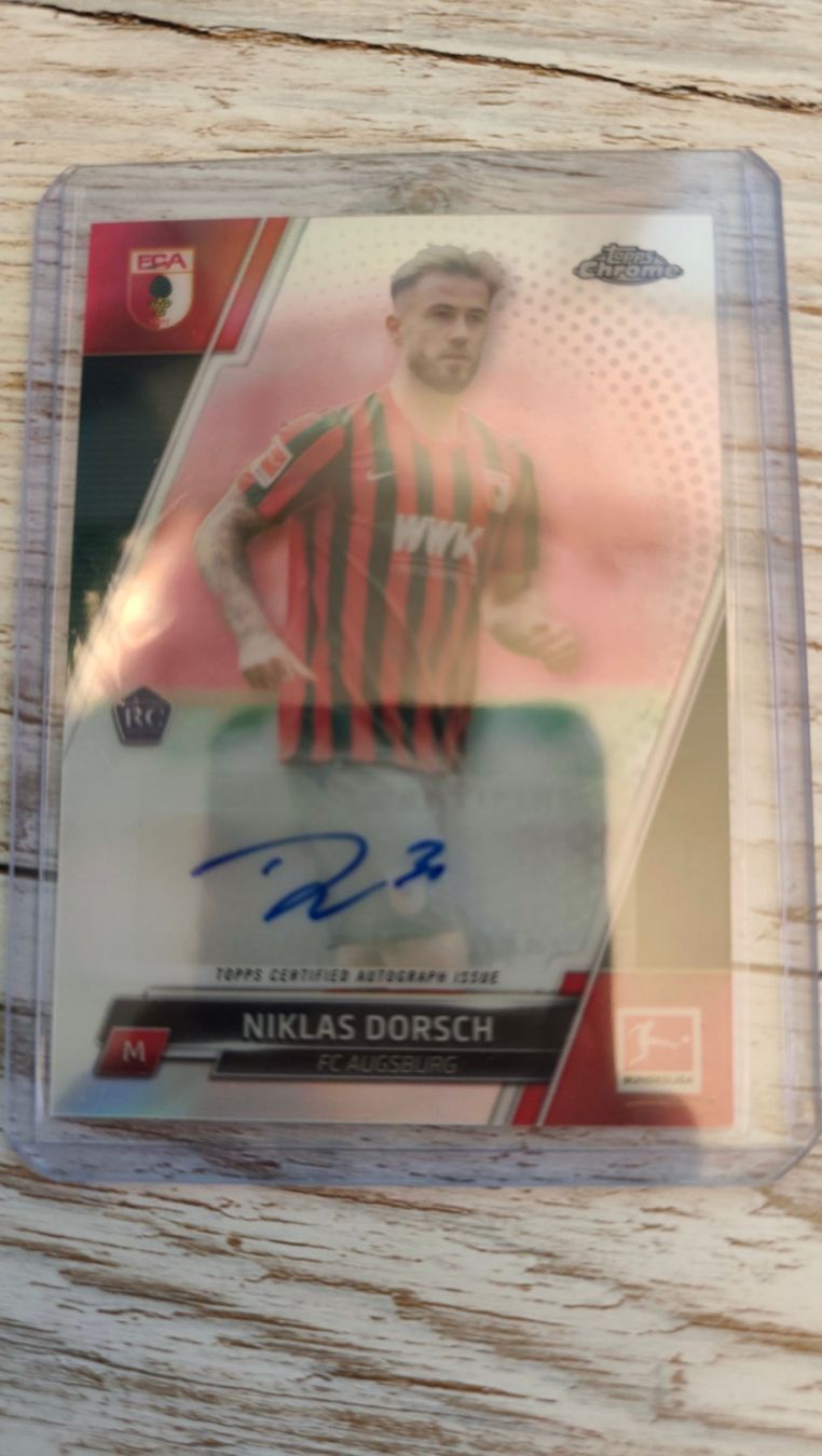 Topps Carte collezionabili: Topps Chrome 21/22 Niklas Dorsch mit Autogramm RC – Usato da St. Gallen venduto da RudyundFloydCards