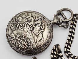 Concordia Savonette Taschenuhr Handaufzug mit Motiv