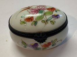Porzellan Dose Vintage mit Blumenmuster