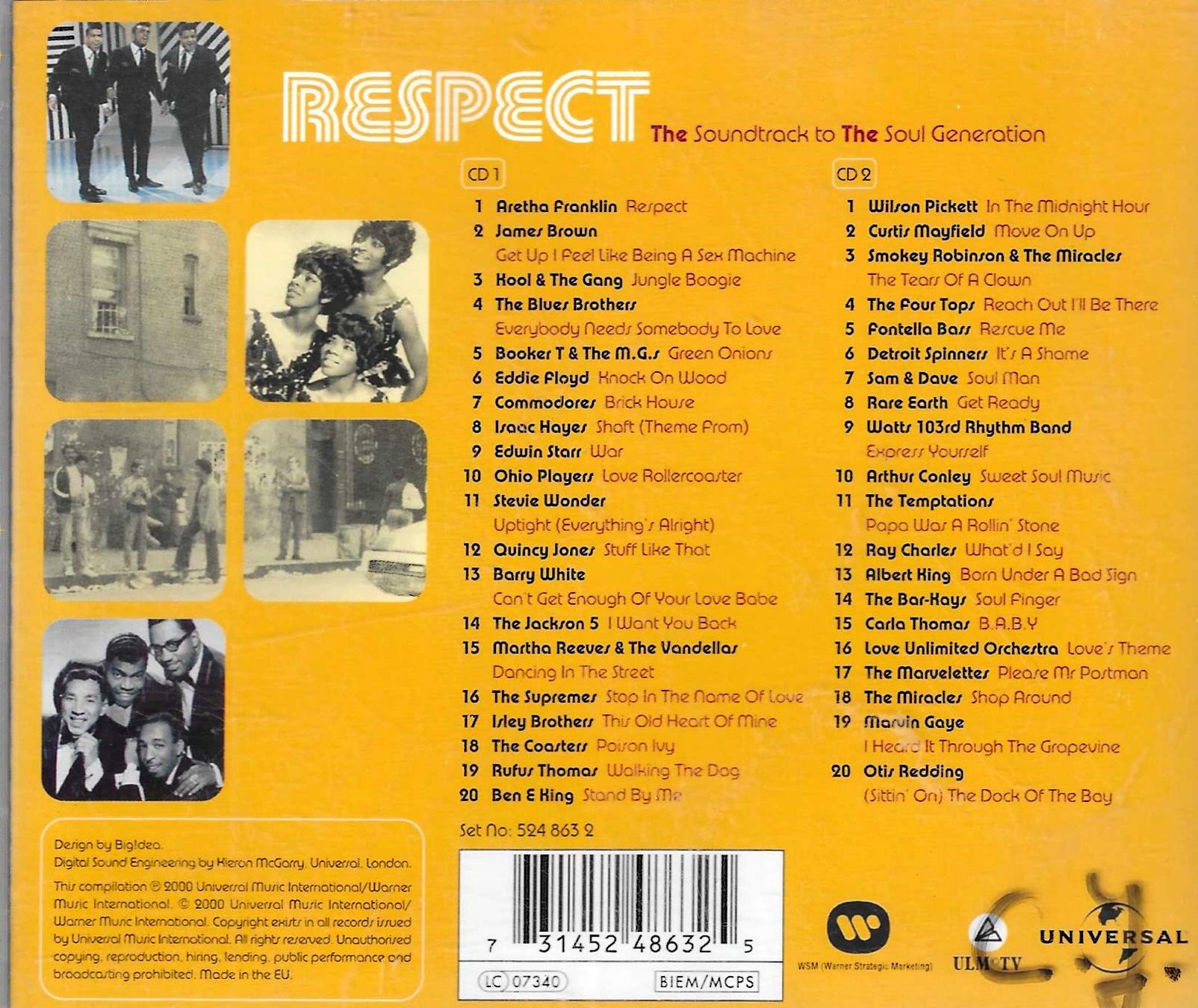 Respect 2 CD's - The Soundtrack To The Soul Generation (Gebraucht) in ...