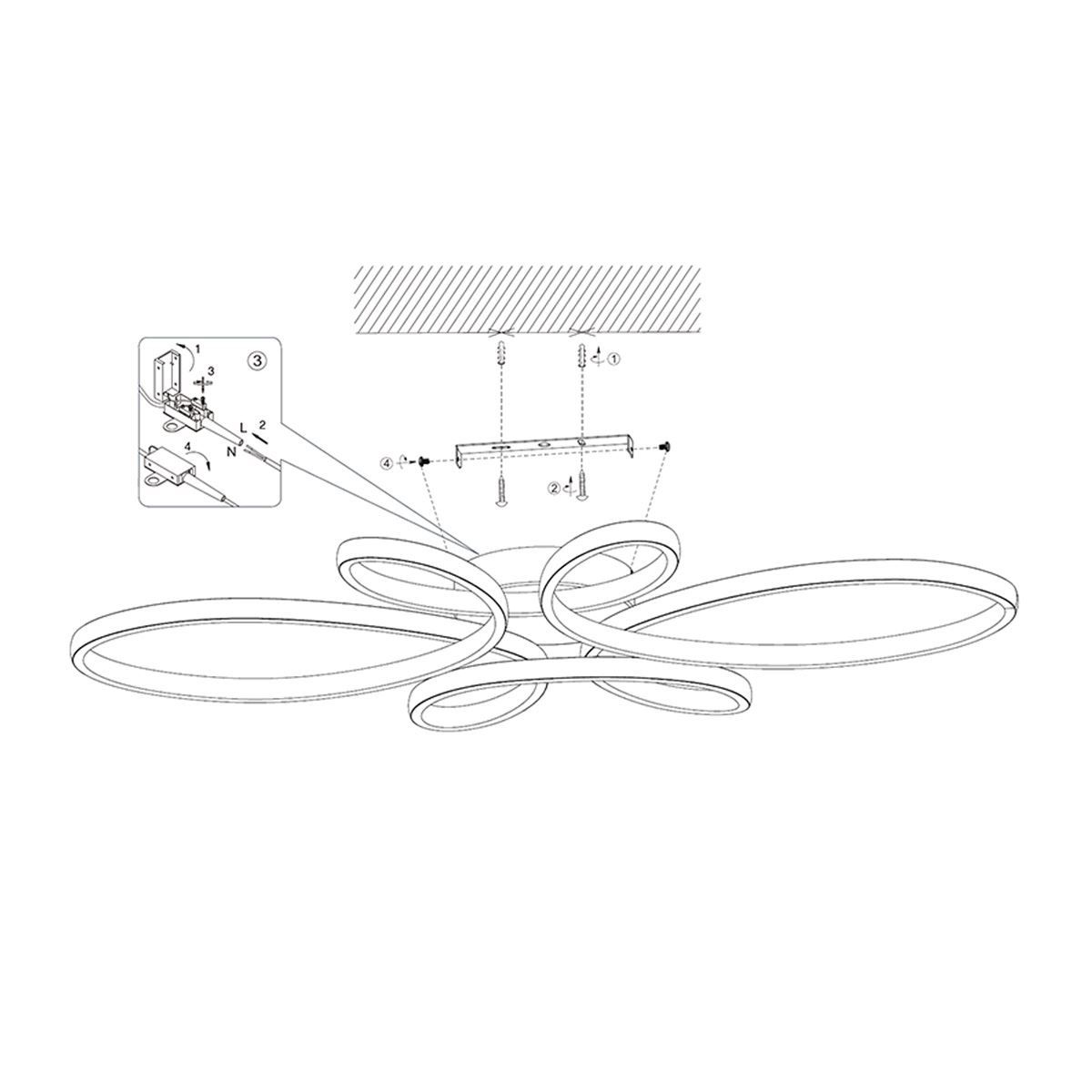 Lampadari & plafoniere: LED Deckenleuchte, Dimmer, 83 cm x 45 cm – Nuovo (secondo la descrizione) da Kreuzlingen venduto da Smart-Light 7