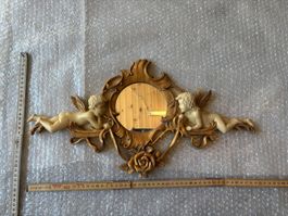 Miroir mural vintage baroque - Chérubins et roses 