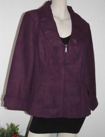 SCHÖNE JACKE «KINGFIELD» VELOURS-DESIGN NEU 42
