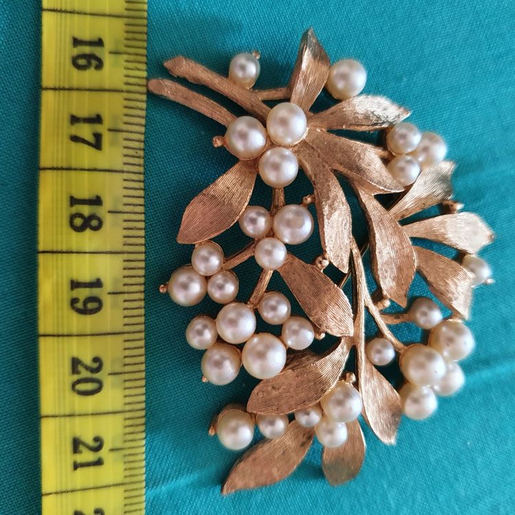 Broche Vintage Ancienne - Style Trifari/Coro/Joseff - Occasion - Bijou Ancien
