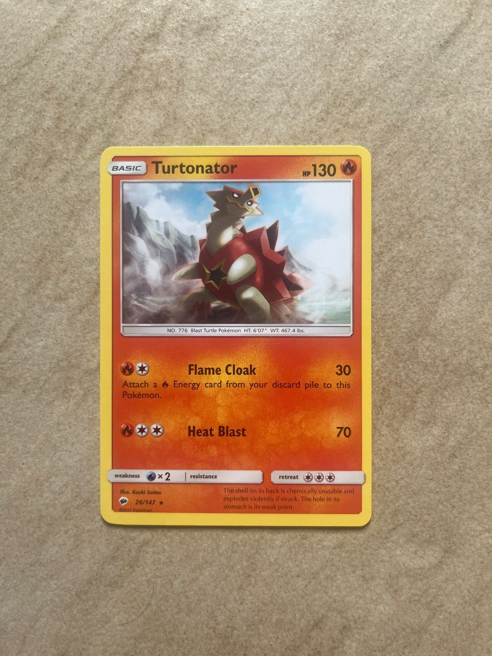 Pokémon Carte collezionabili: Carte Pokemon Turtonator - Burning Shadows - EN – Usato da Vernayaz venduto da Darkfrost
