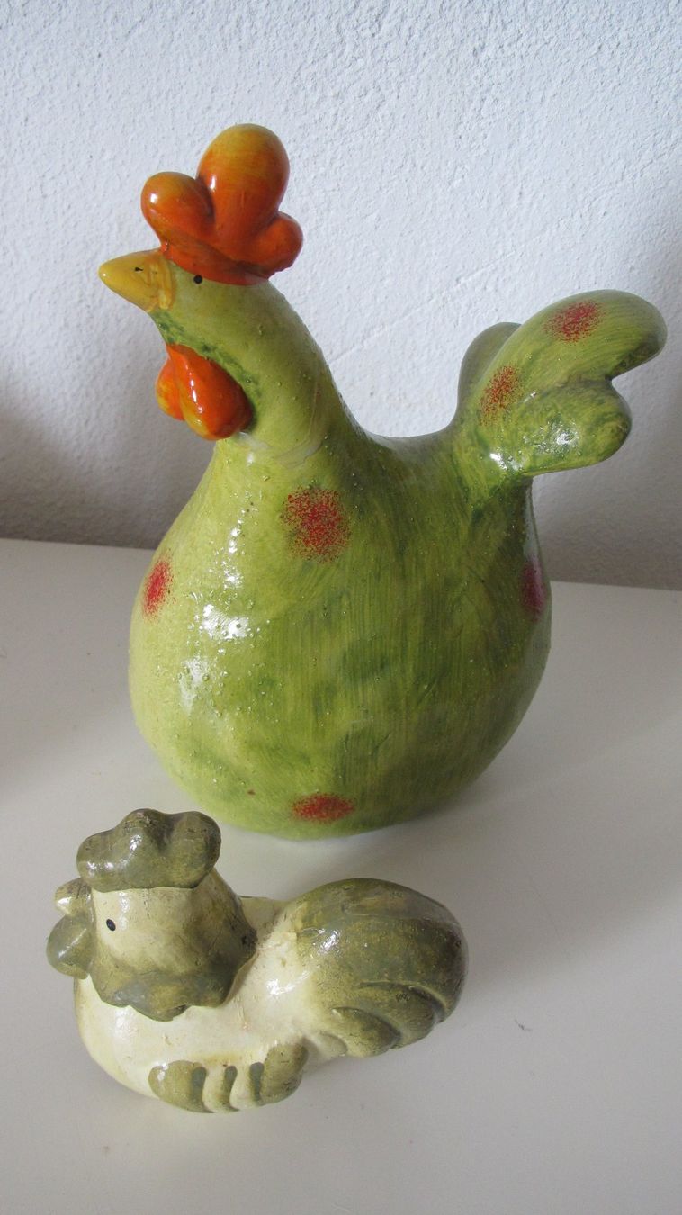 Tutte le decorazioni: 4 DECORATIONS POULES ET COCK – Usato da Murten venduto da Selliot 3