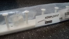 Ikea Hakenleiste, ausziehbar, weiß, 58 cm (Komplement)