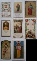 Konvolut 8x Andachtsbildchen Andachtsbild Christus, um 1910