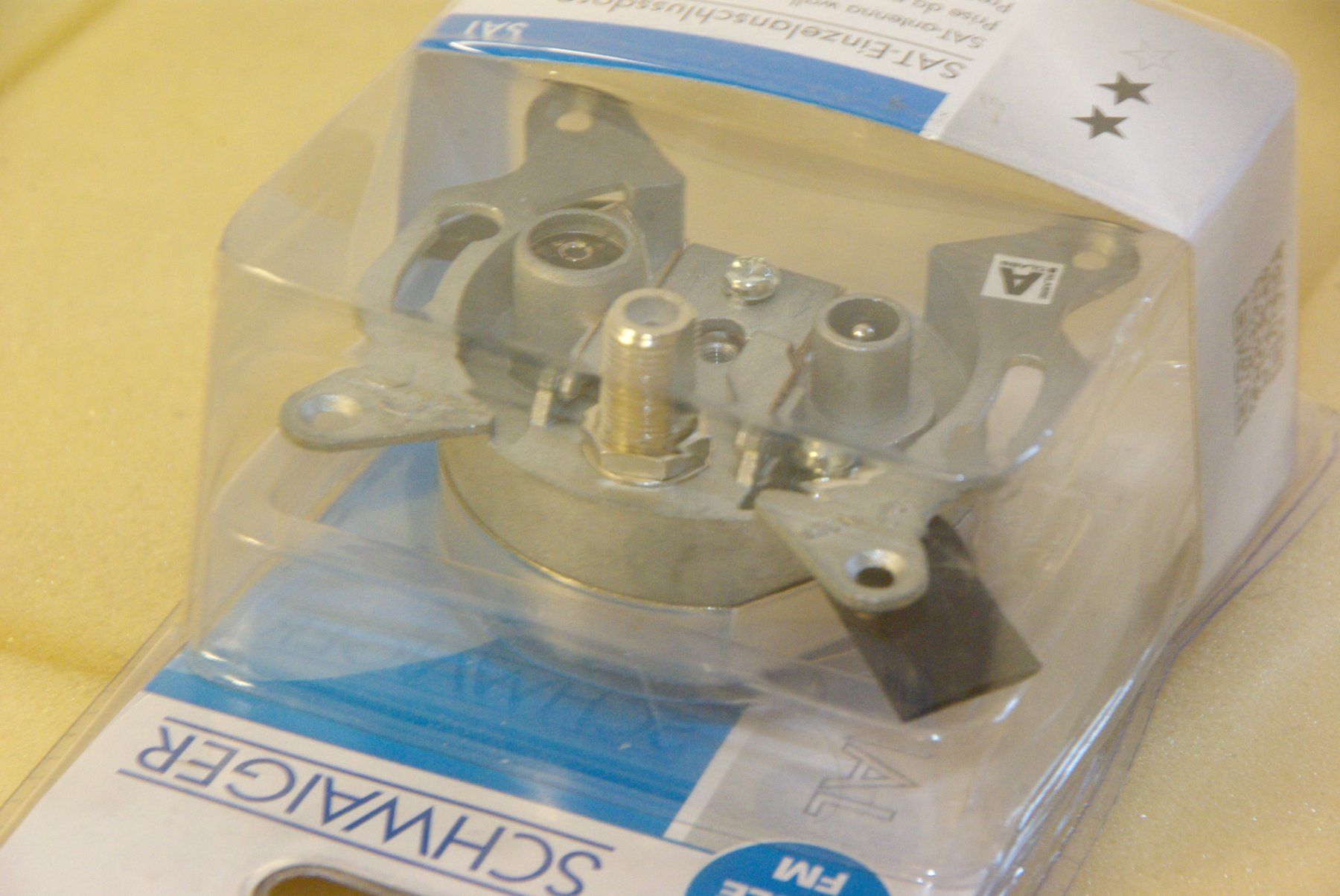 Stecker: SAT - Einzelanschlussdose von Schwaiger – Neu und originalverpackt aus Herisau von Cevianer1844 5