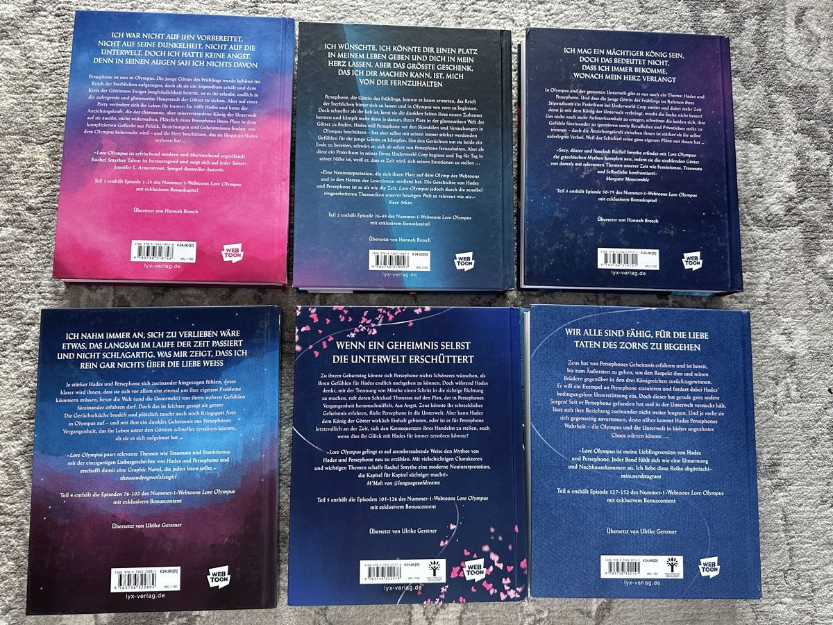 Fumetti: Lore Olympus 1-6 – Usato da Toffen venduto da Yulieboo 1