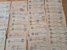CH-Postkarten gelaufen 67 STück Zustand gemäss Bilder