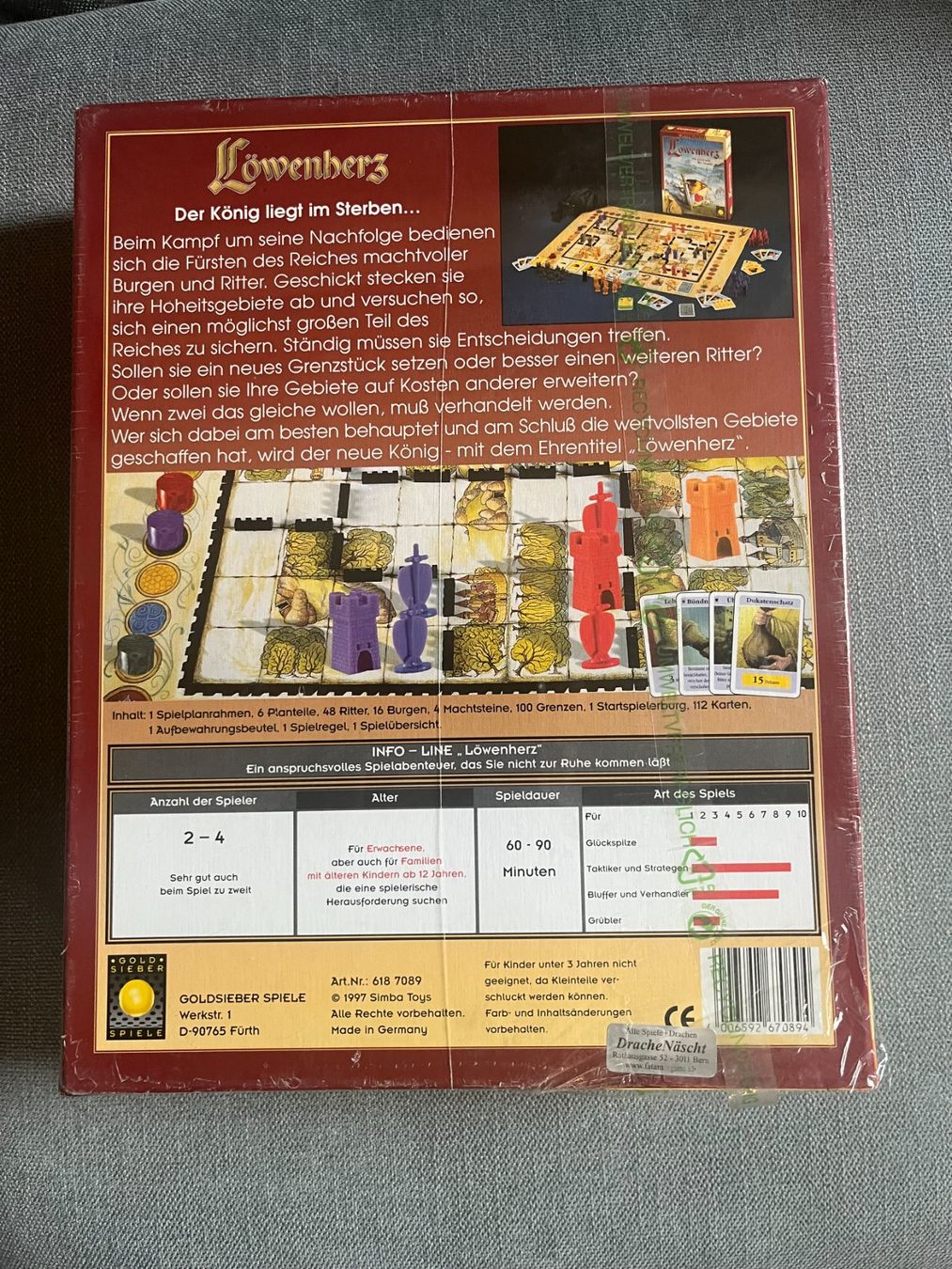 Giochi: Löwenherz von Klaus Teuber – Nuovo e nell'imballaggio originale da Bern venduto da Vineb 1