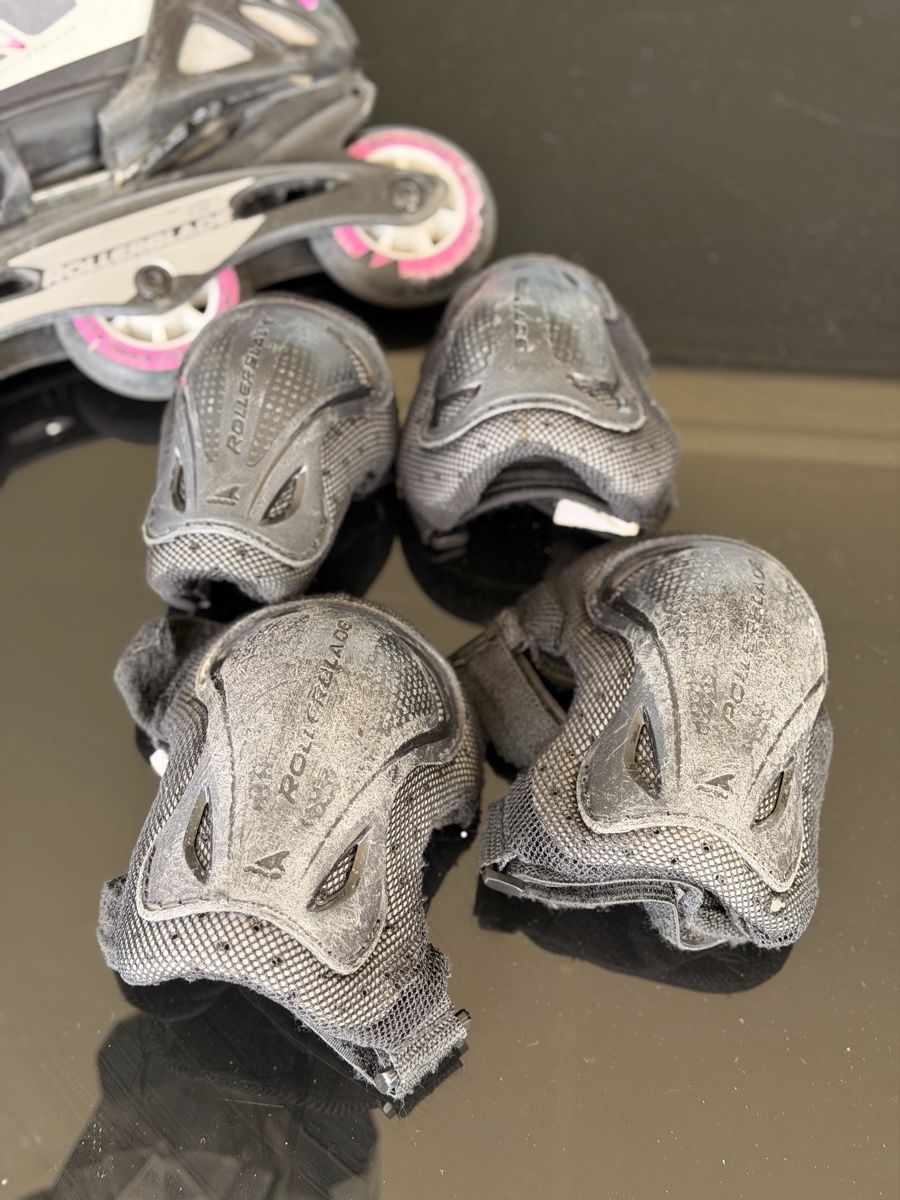 Inline-Skating & Rollschuhe: Rollerblade Spitfire mit Knie/Ellbogenschoner – Gebraucht aus Zürich von Gadgets2020 3