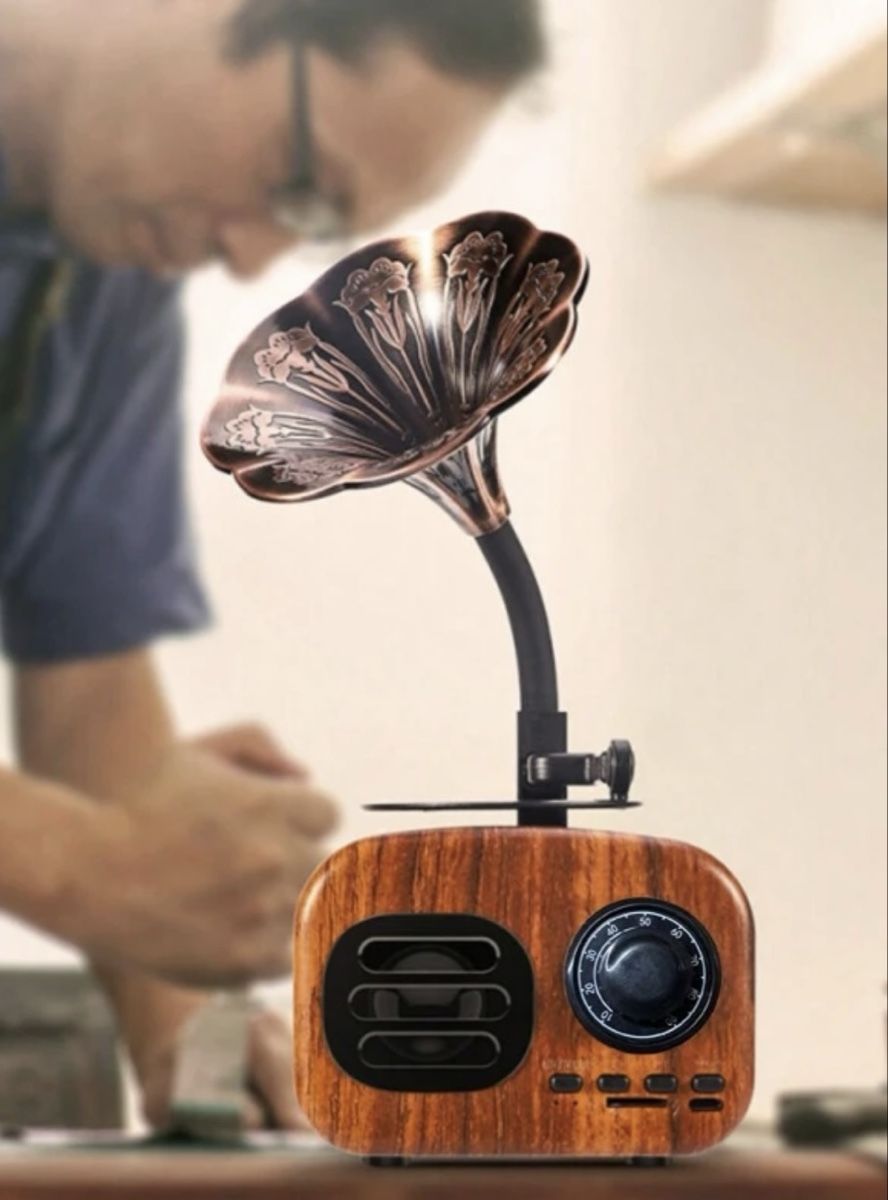Casse acustiche: Retro Grammophon Bluetooth Lautsprecher, neu – Nuovo e nell'imballaggio originale da Emmenbrücke venduto da engueteDeal 2