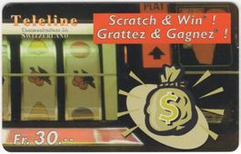 seltene TELELINE Prepaid Telefonkarte - Glücksspiel