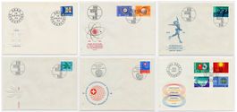35 FDC Schweiz 60. & 70. Jahre + 8 Briefe mit Sonderstempel