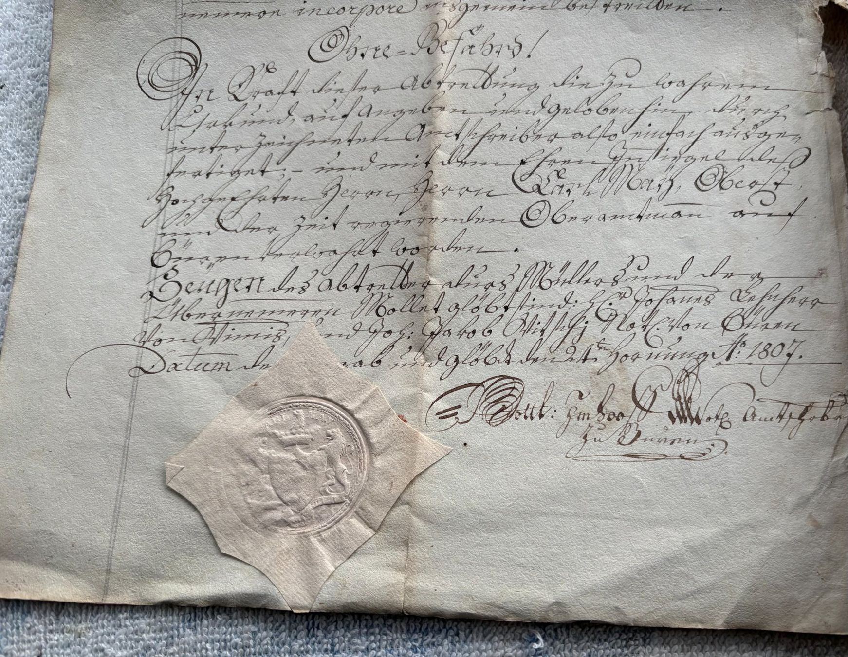 Documenti: ANTIKES DOKUMENT 1807 – Usato da Ostermundigen venduto da crazy-horse-1840 5