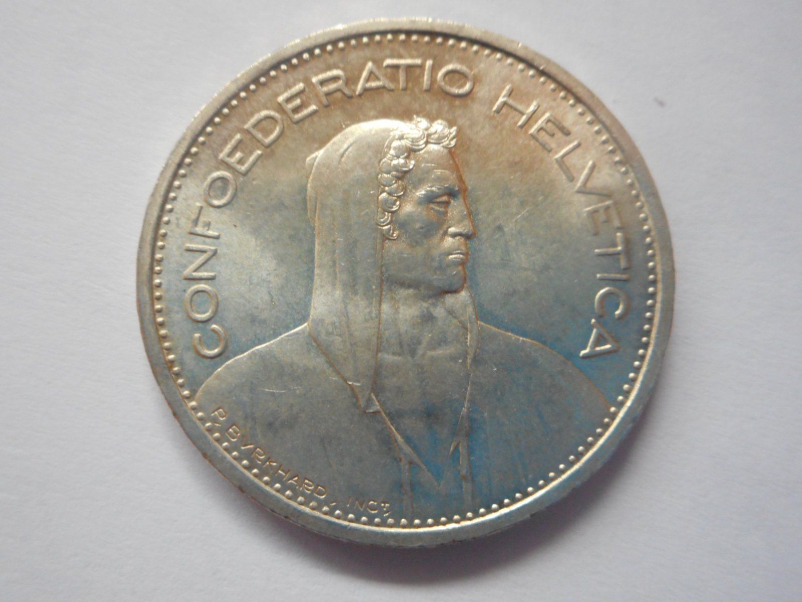 Tutti le monete: 5 Fr. 1950 silber  unz/stgl – Nuovo (secondo la descrizione) da Kriegstetten venduto da pizlad2010 2