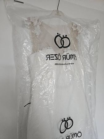 Brautkleid kurz weiss Spitzenapplikationen Grösse M Neu