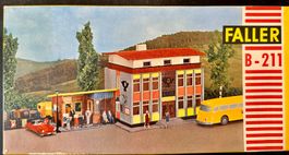 Faller B-211 H0 Postamt m.Bushaltestelle Vintage