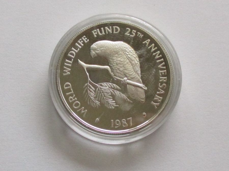 Tutti le monete: Cayman Islands - 5 Dollars 1987 , argent 925 – Usato da La Sarraz venduto da vic_v6kz