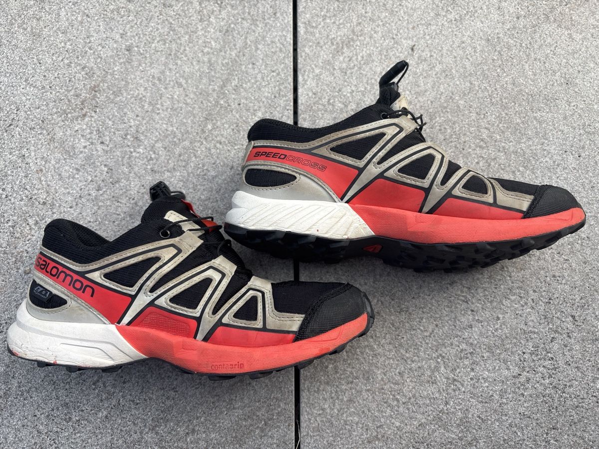 Salomon Scarpe per ragazzi: Wanderschuhe Tecking Salomon Speed Cross Waterproof Gr.35 – Usato da Horgen venduto da kantozor