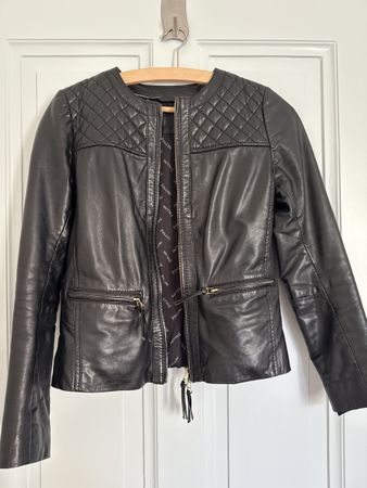 Veste en cuir pollini