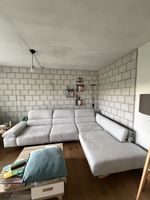 Ecksofa Rec. rechts Stoff grau