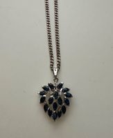 Silberanhänger Strass mit Kette