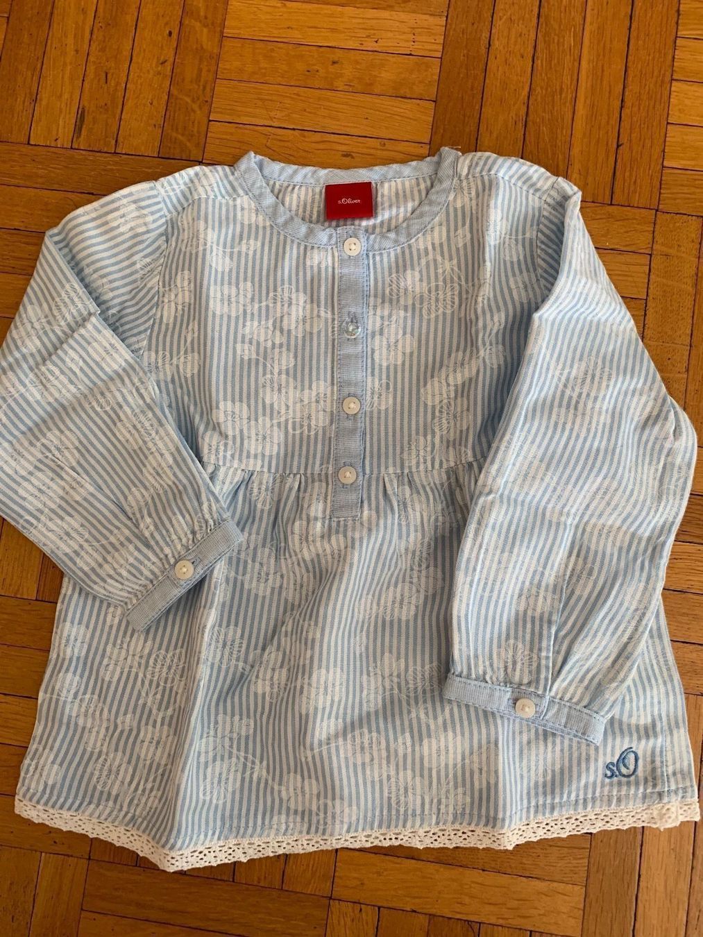 S.Oliver Hemden, Tops & T-Shirts: s.Oliver camicetta a righe con fiori – Gebraucht aus Minusio von murimiri 2