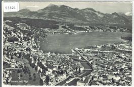 Flugaufnahme Luzern mit Rigi - P. Zaugg