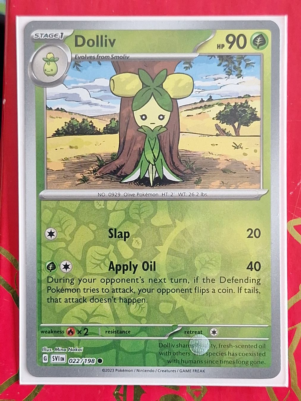 Pokémon Carte collezionabili: Dolliv - Pokemon Reverse Holo Scarlet Violet Base – Usato da Altstätten SG venduto da GGsGameshop