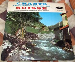 Chants Traditionnels de La Suisse Francis Miroglio LP Rare!