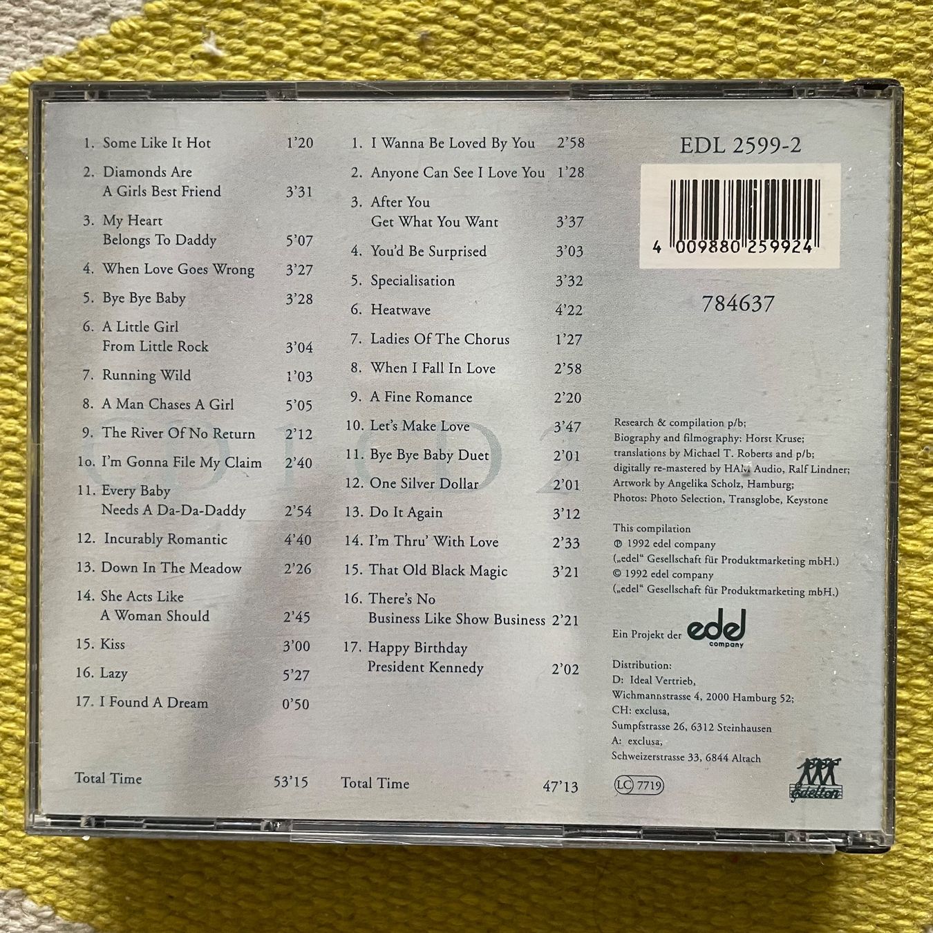 CD: MARILYN MONROE-2CD BOX SET SOME LIKE IT HOT – Usato da Rorschacherberg venduto da CD-Roli 1