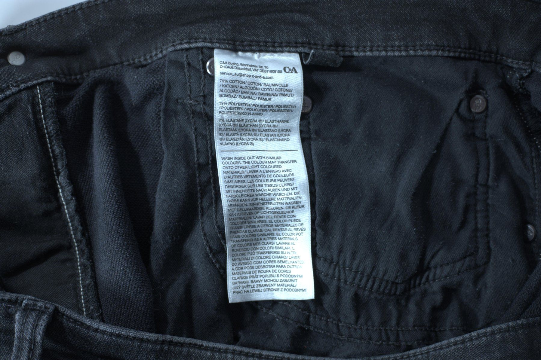 C&A Jeans: Jeans Straight Schwarz C&A – Usato da Brugg AG venduto da tti_s6jx 2