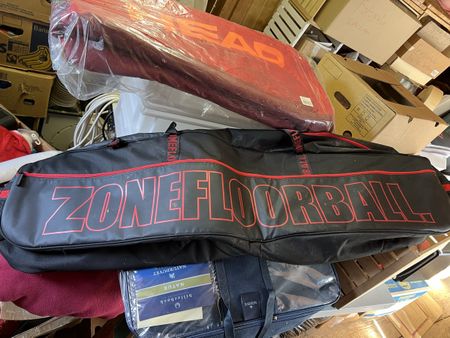 Zonefloorball Unihockeytasche Schwarz Rot Neu