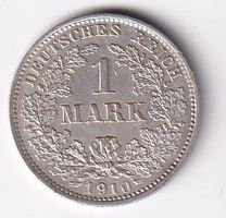 Deutschland Deutsches Reich 1 Mark rar  1910 ( D ) vorz