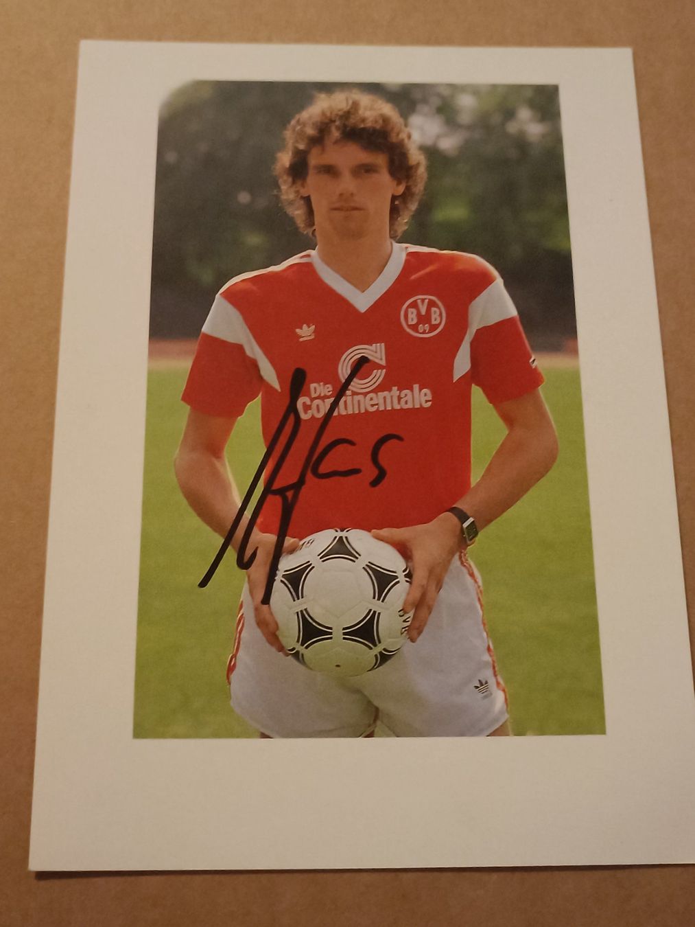 Autografi: Michael Henke - BVB - Borussia Dortmund - Handsigniert – Usato da Menziken venduto da Artographs