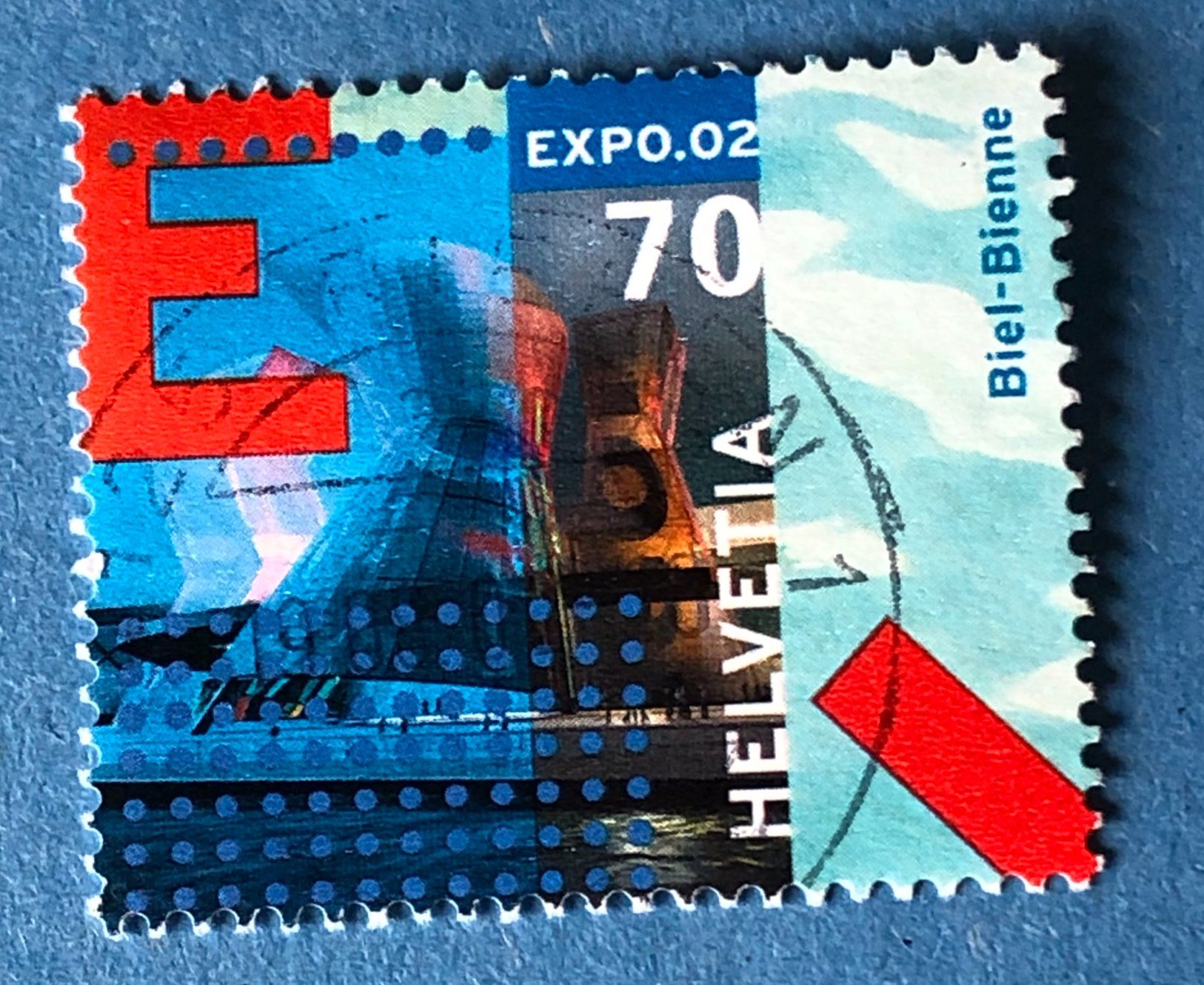 Tutti i francobolli: Nr.1041 GESTEMPELT Arteplage Biel 2002    – Usato da Aarau venduto da Billa007