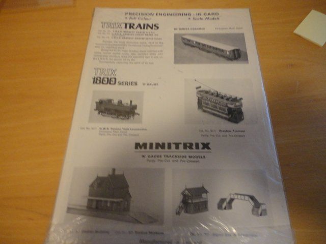 Trix Modelleisenbahnen: Minitrix Bastelbogen Spur N Originalverpackt – Neu und originalverpackt aus Wittenwil von trixmartin 6