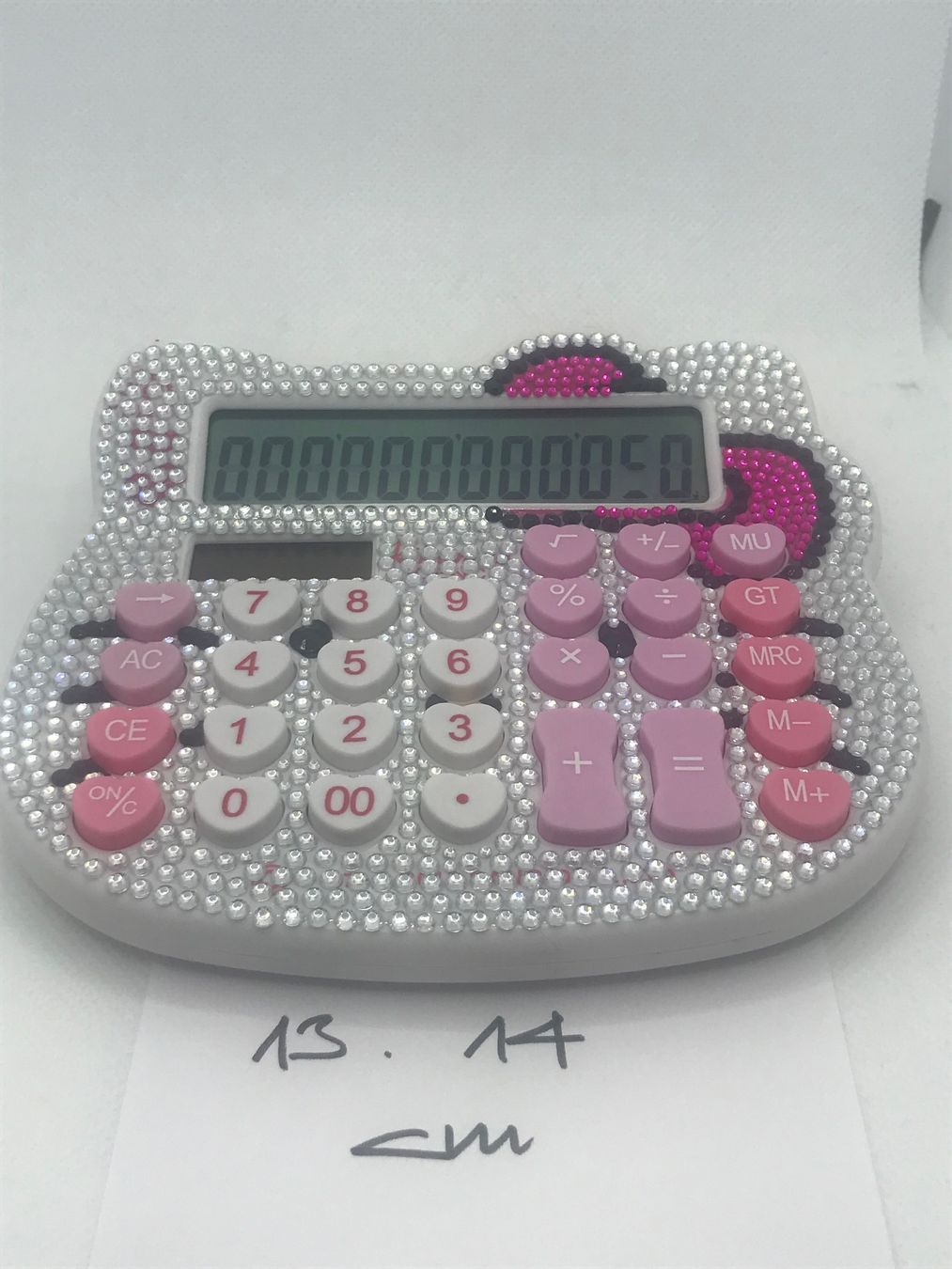 Calcolatrici tascabili: Hello Kitty Rechner, pink, Glitzersteine, neu – Nuovo e nell'imballaggio originale da Niederteufen venduto da mix18 2