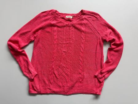 Faded Glory 46% Cotton pullover cable knit Women Sz XL