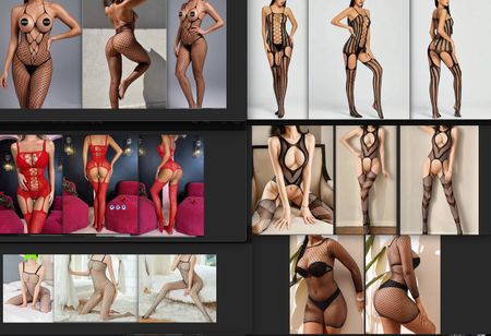 6x div. Sexy Dessous Grösse dehnbar von-bis 32-46 / XXS-XXL