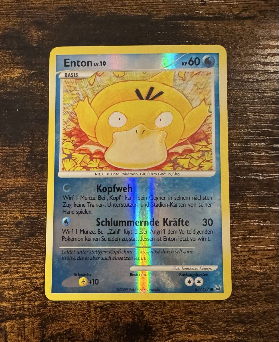 Pokémon Carte collezionabili: Enton Reverse Holo 87 - DE – Usato da Zürich venduto da LJF