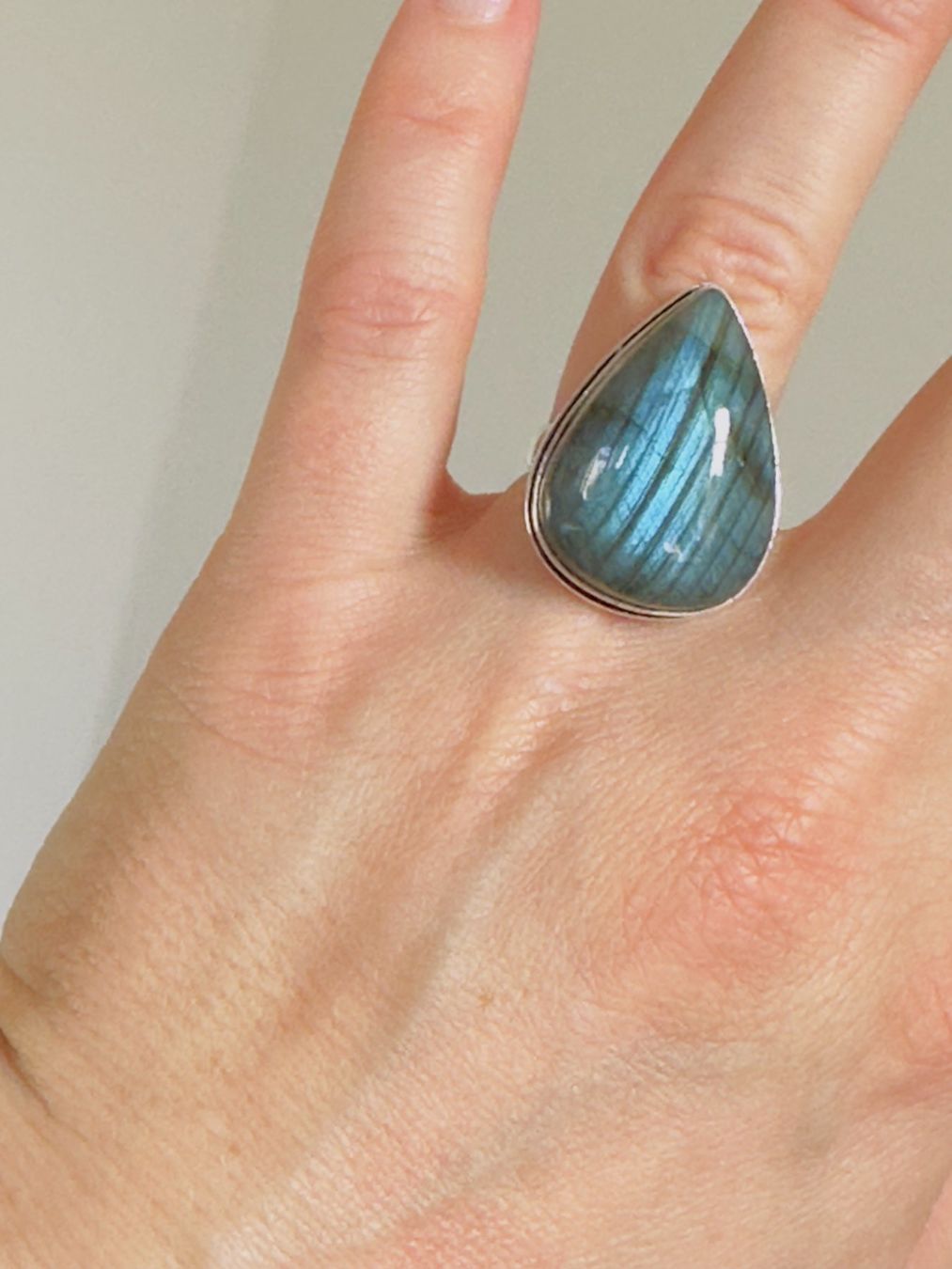 Anelli: Labradorite Gemstone Ethnic Handmade Ring 55mm – Nuovo e nell'imballaggio originale da Genève venduto da AGBERG 3