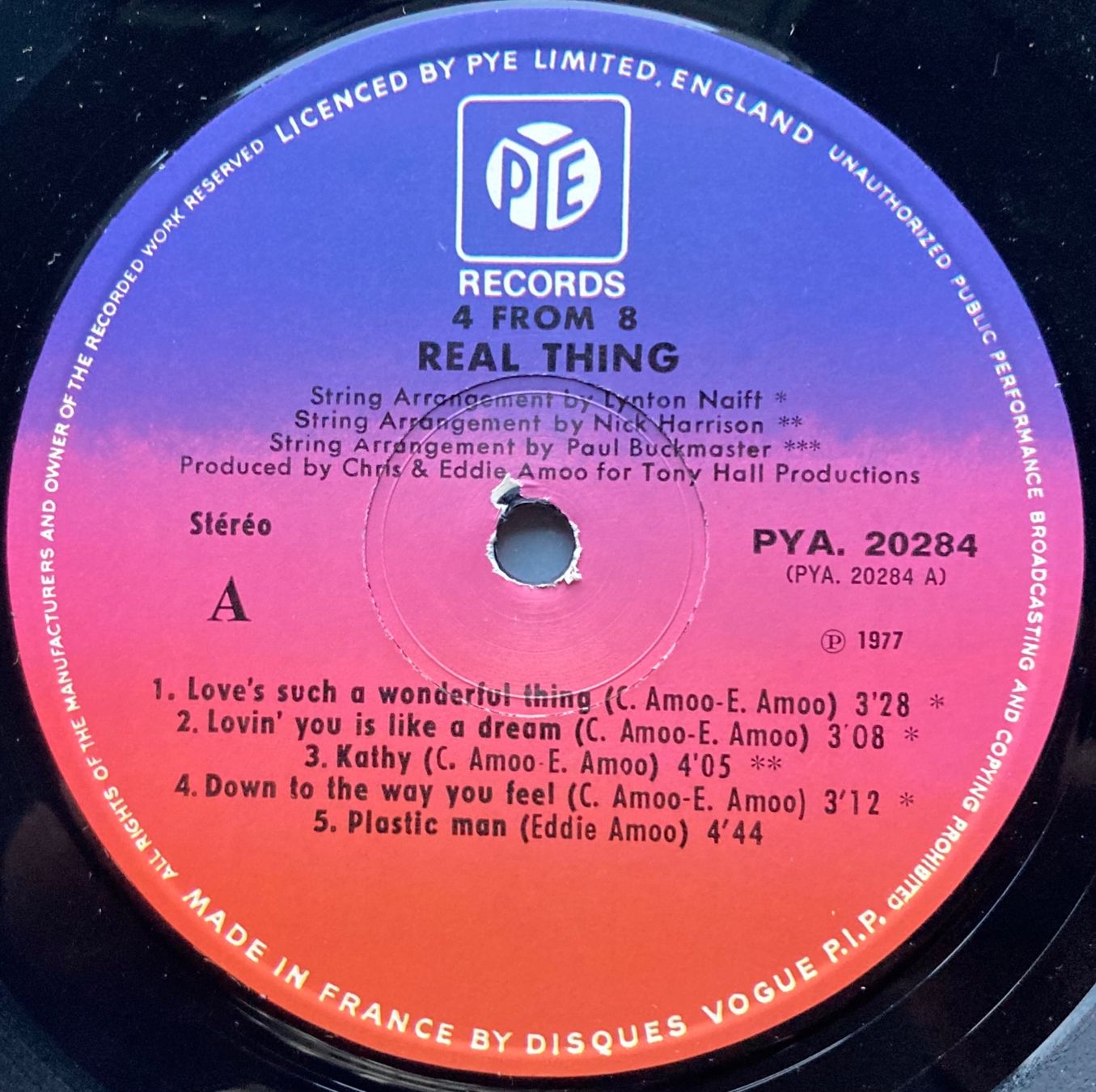 Schallplatten: REAL THING - 4 FROM 8 – Gebraucht aus Poliez-Pittet von Newtown-Records 2