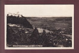 SCHLOSS HOHENKLINGEN mit Stein am Rhein - 1930 // Falte //