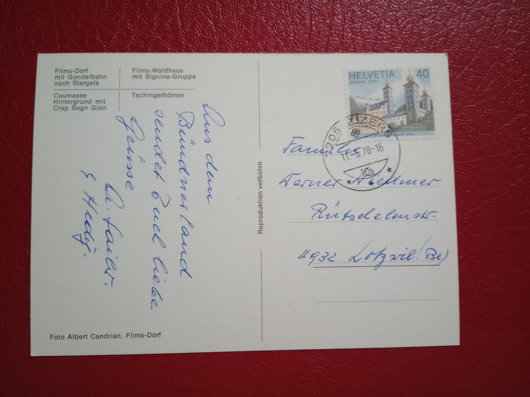 Cartes postales: Flims Graubünden mehrbildrig 1978 – D'occasion à Küttigen par Melisch1000 1