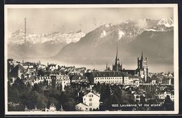 AK Lausanne, Lausanne et les alpes, 1926