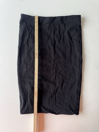 Elegant Cotton H&M black tube skirt, XS 